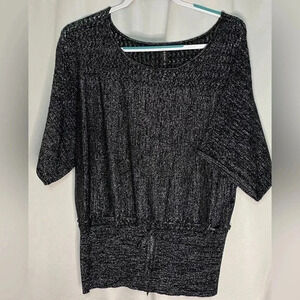 Massini metallic sparkle top